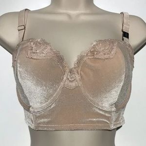 VICTORIA SECRET  BRA LINGERIE NUDE SZ 34D LACE NWT